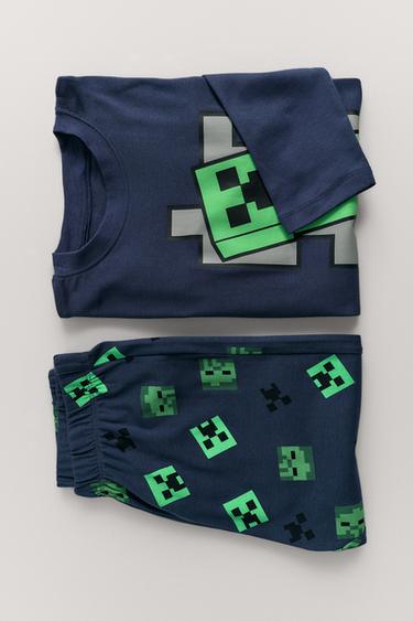 6-14 سنة/ بيجامة MINECRAFT © MOJANG AB. ™ - أزرق الخاص بـ Zara