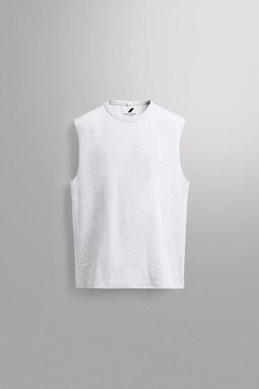 HEAVYWEIGHT TANK TOP - Grey marl by Zara