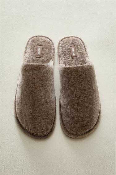 VELVET MULE SLIPPERS - Brown by Zara - Image 5