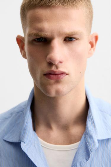 STRIPED FLOWING SHIRT - striped by Zara - Image 7