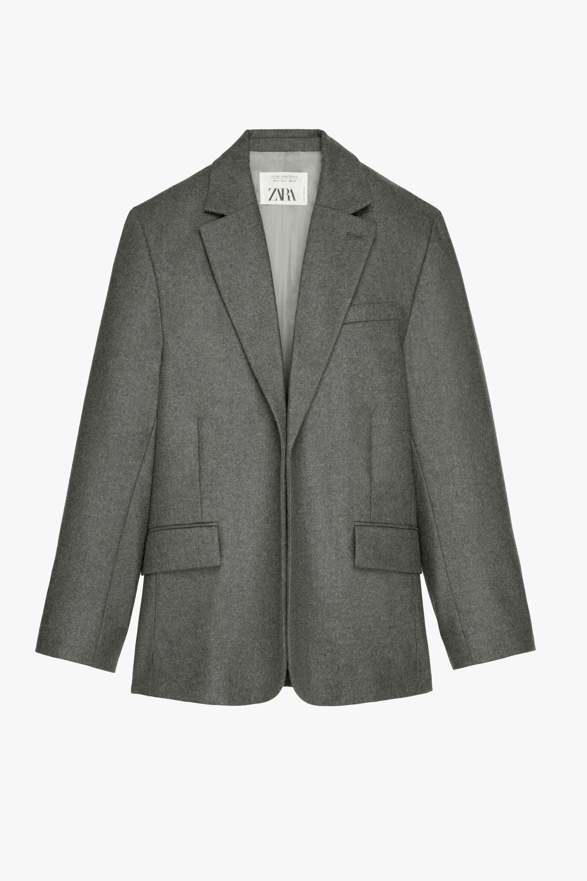 WOOL BLAZER LIMITED EDITION - Dark gray | ZARA United States