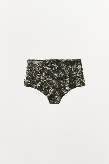 CULOTTE PAILLETTES FANTAISIE - Argent de Zara - Image 5