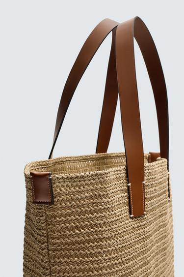 SAC SHOPPER TRESSÉ - Blanc écru de Zara - Image 4