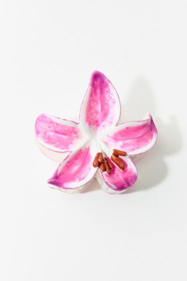 Zara FLOWER HAIR CLIP - Pink