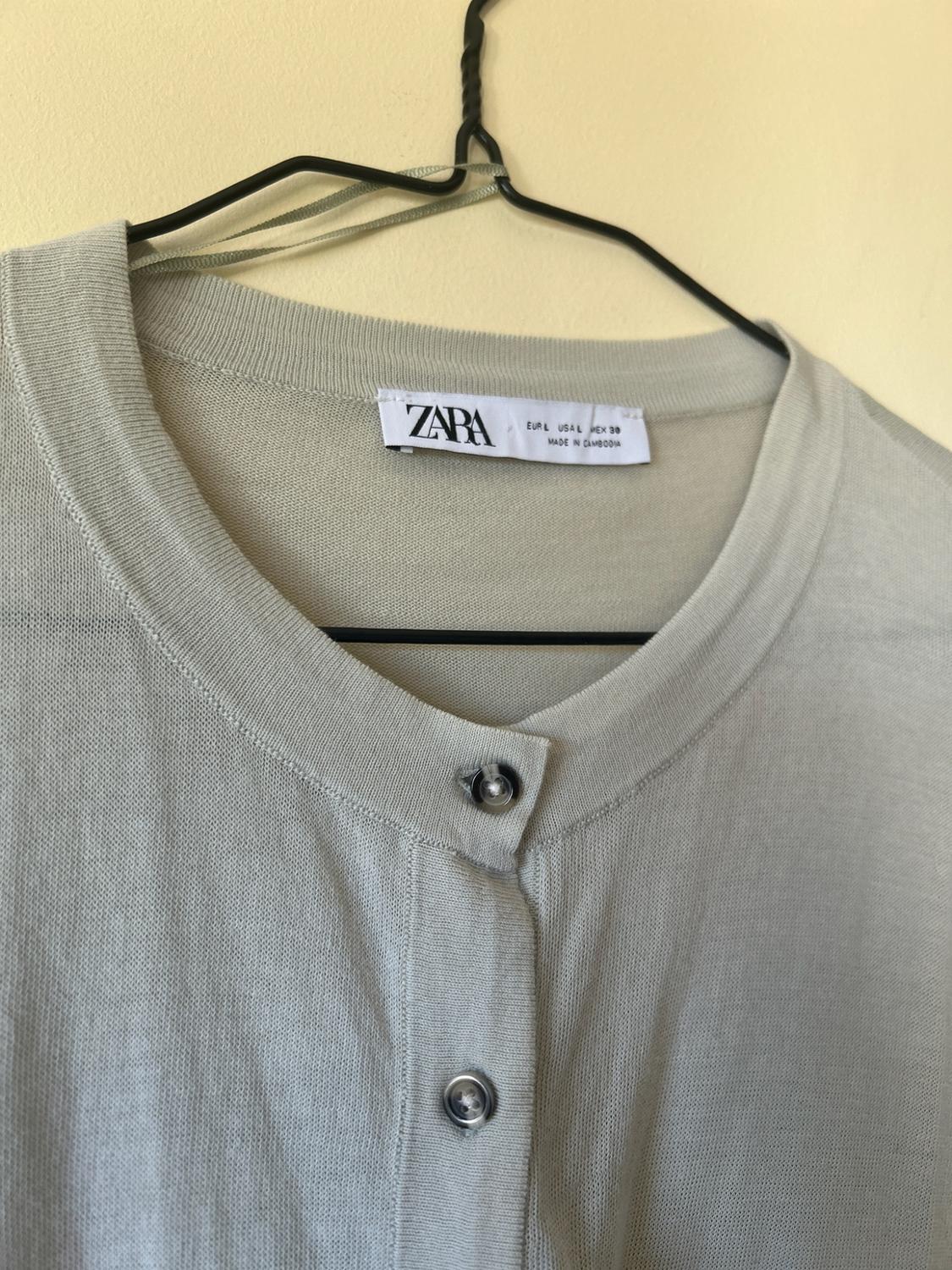 FINE KNIT CARDIGAN WITH CONTRAST TRIMS - Image 3