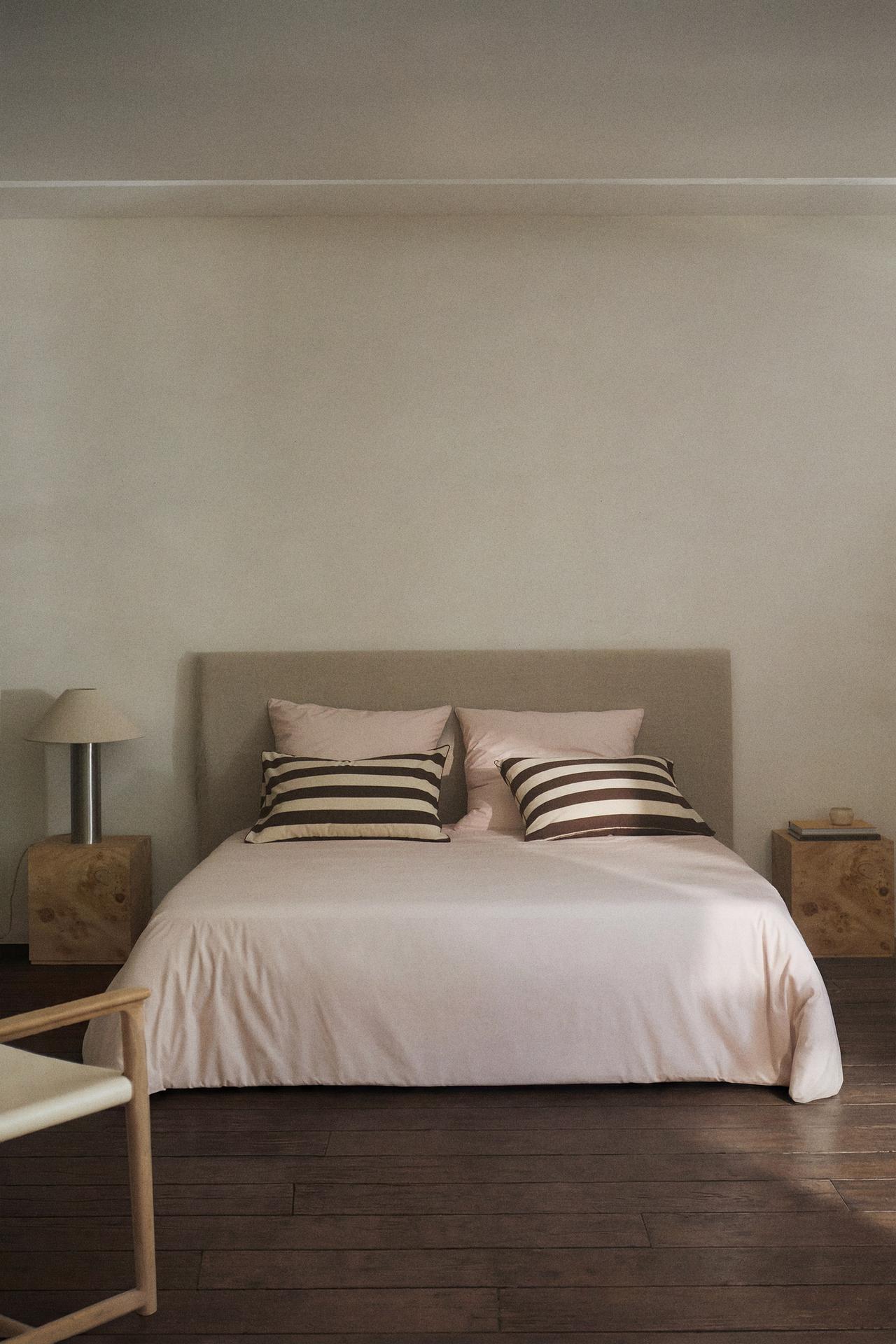 COTTON PERCALE DUVET COVER (300 THREAD COUNT) — Pink
