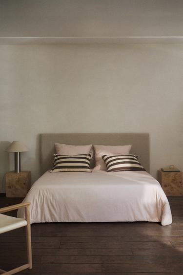 COTTON PERCALE DUVET COVER (300 THREAD COUNT) — Pink 1