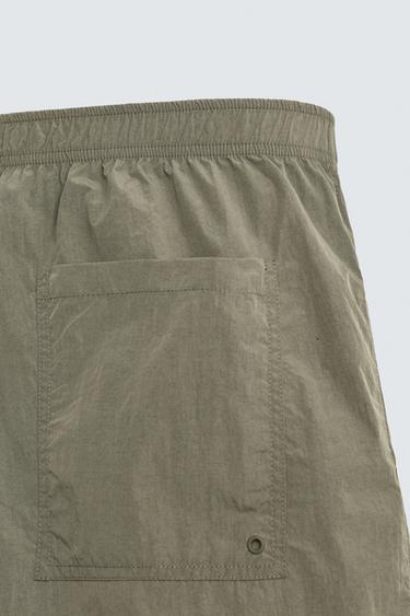 SHORT TECHNICAL BERMUDA SHORTS - Grey green by Zara - Image 8