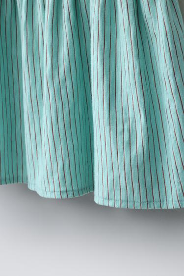 ROBE IMPRIMÉE À RAYURES - Rose chewing-gum de Zara - Image 3