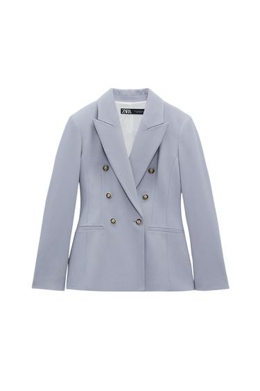 FITTED DOUBLE-BREASTED BLAZER