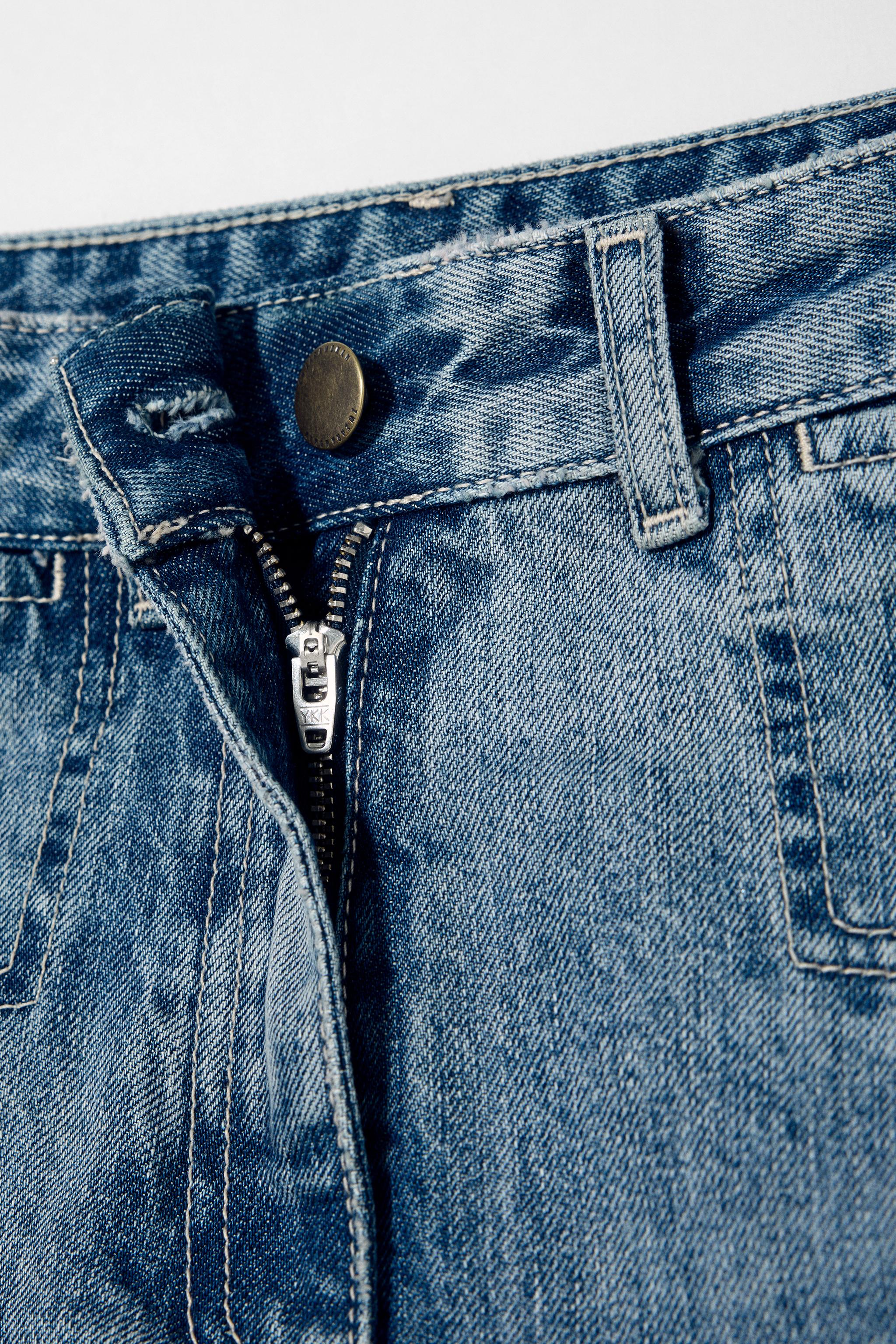 ワイドレッグミッドライズジーンズ KATE MOSS X ZARA 6840/097 MID-RISE WIDE LEG JEANS KATE MOSS X ZARA - Blue | ZARA