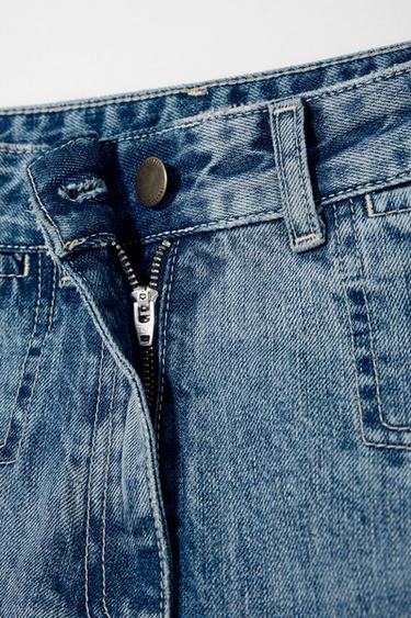 JEAN JAMBE LARGE À TAILLE NORMALE KATE MOSS X ZARA - Bleu de Zara - Image 3