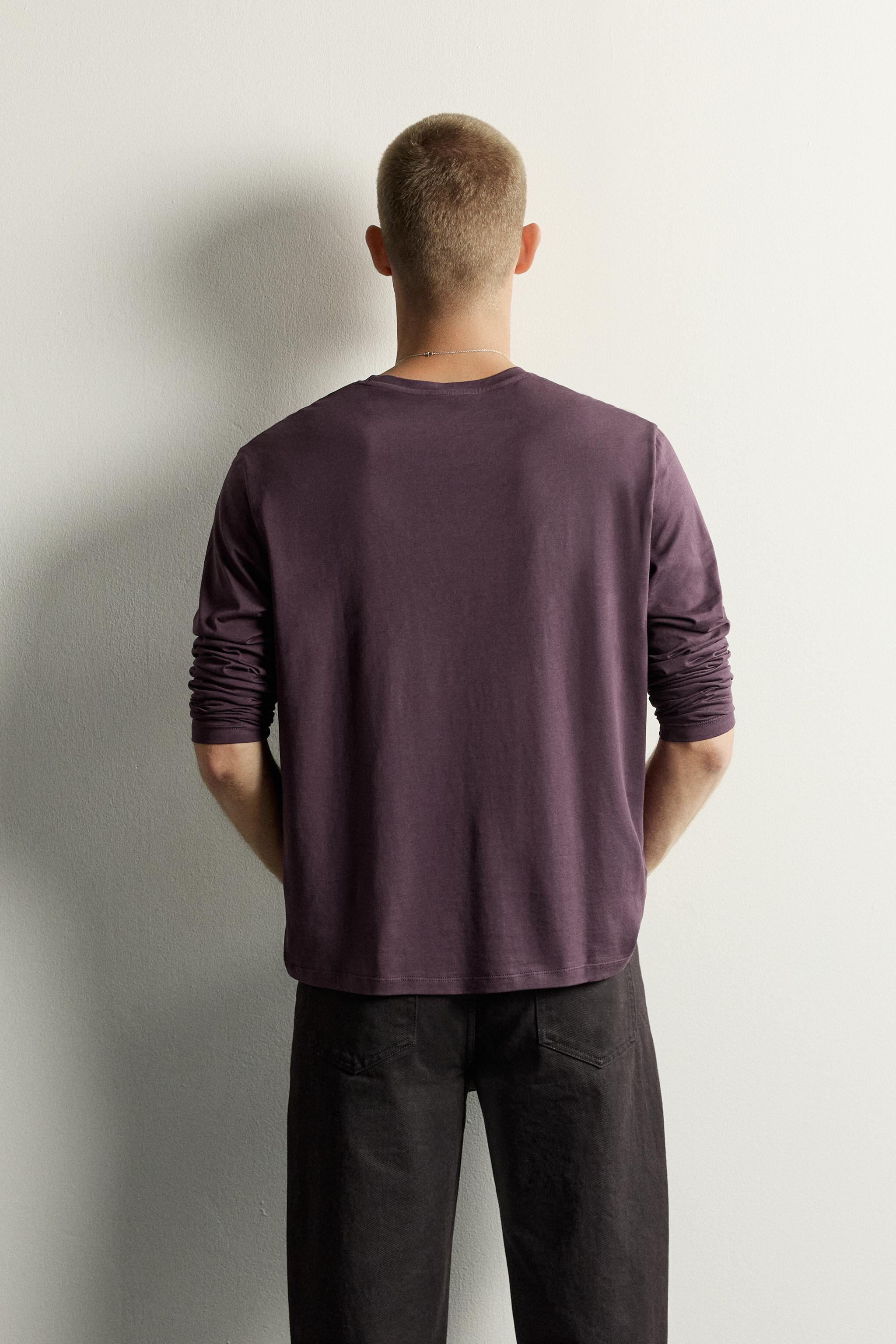 T-SHIRT RELAXED FIT À MANCHES LONGUES