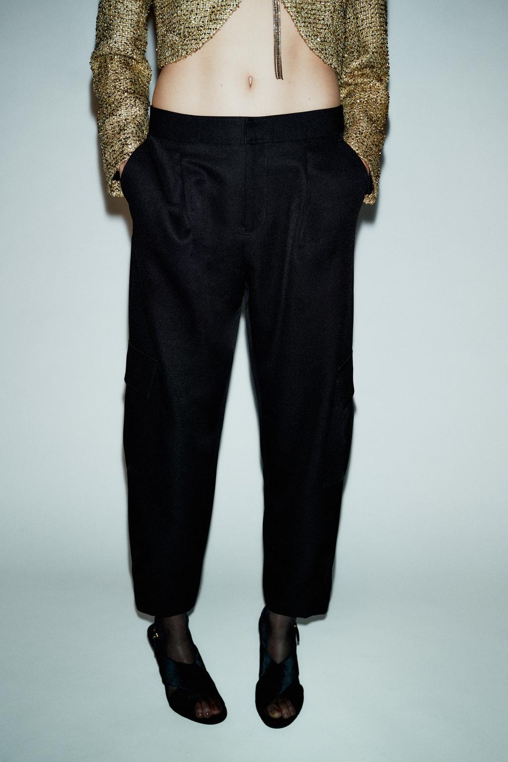 TAPERED CARGO POCKET PANTS - image 2