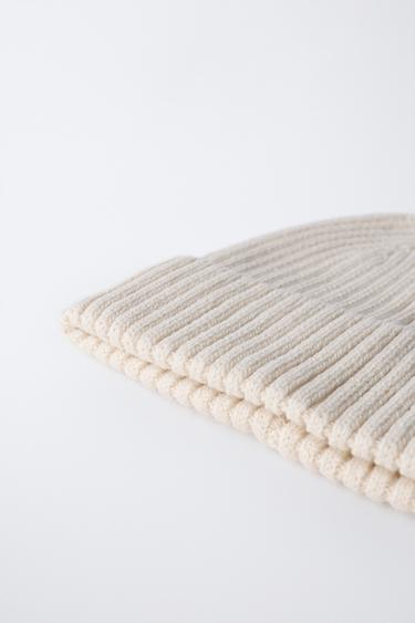 PLAIN KNIT BEANIE - Ice by Zara - Image 3