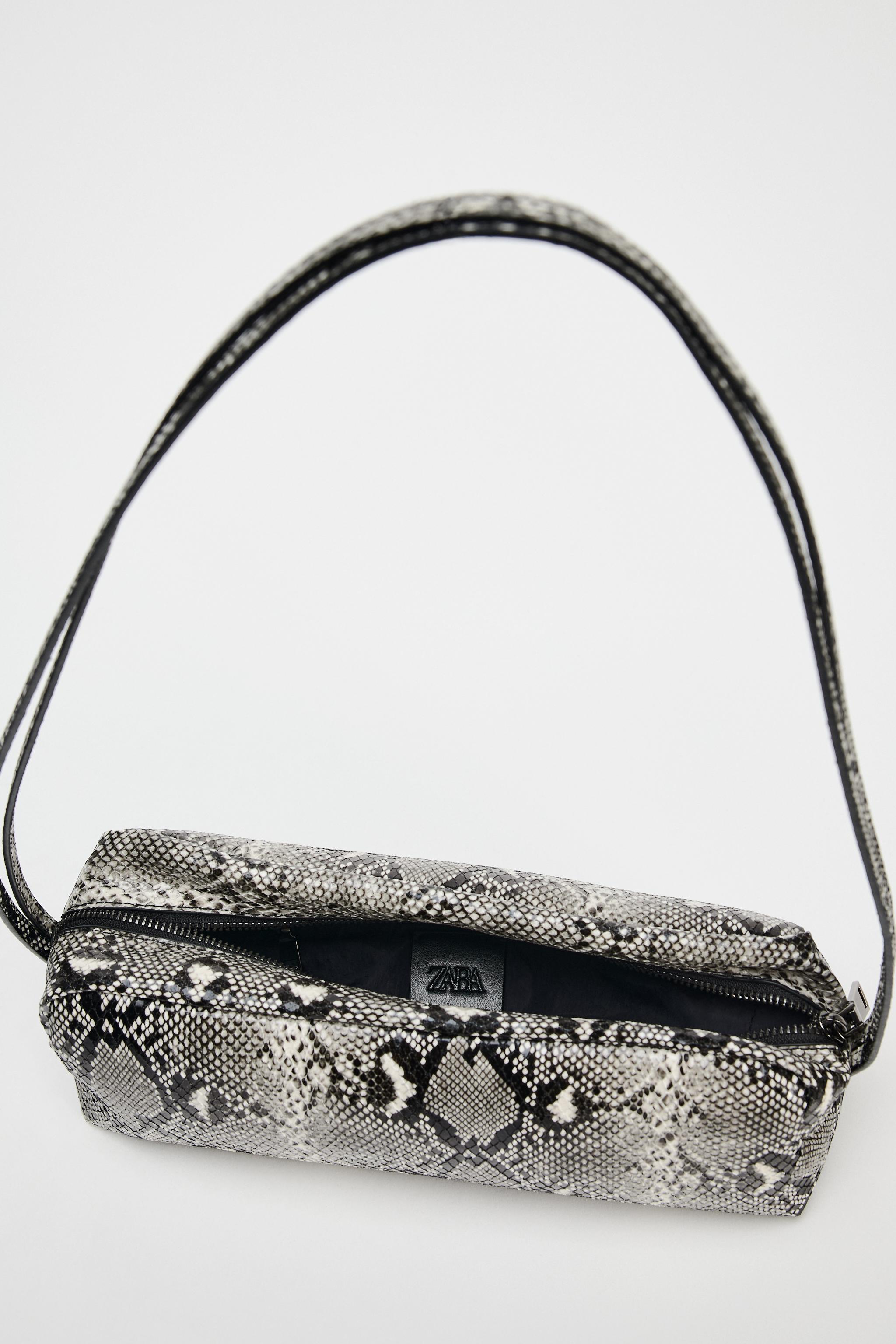 Zara snake print bag sale