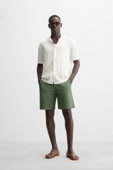 OPENWORK KNIT SHIRT - Oyster-white by Zara - Image 0