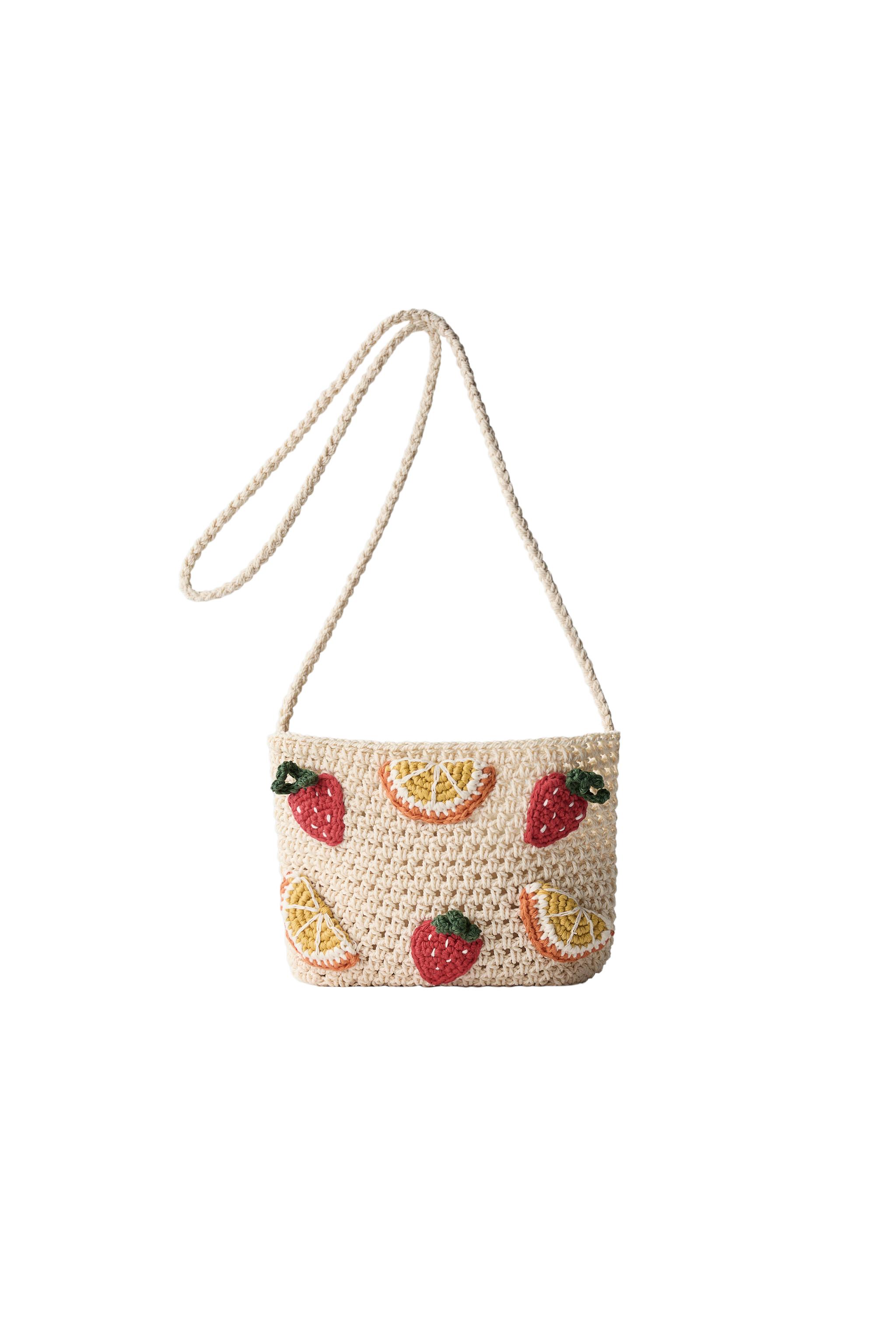 CROCHET FRUIT CROSSBODY BAG - Off White | ZARA United States