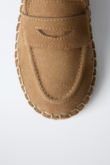 JUTE LEATHER LOAFERS - Brown by Zara - Image 5