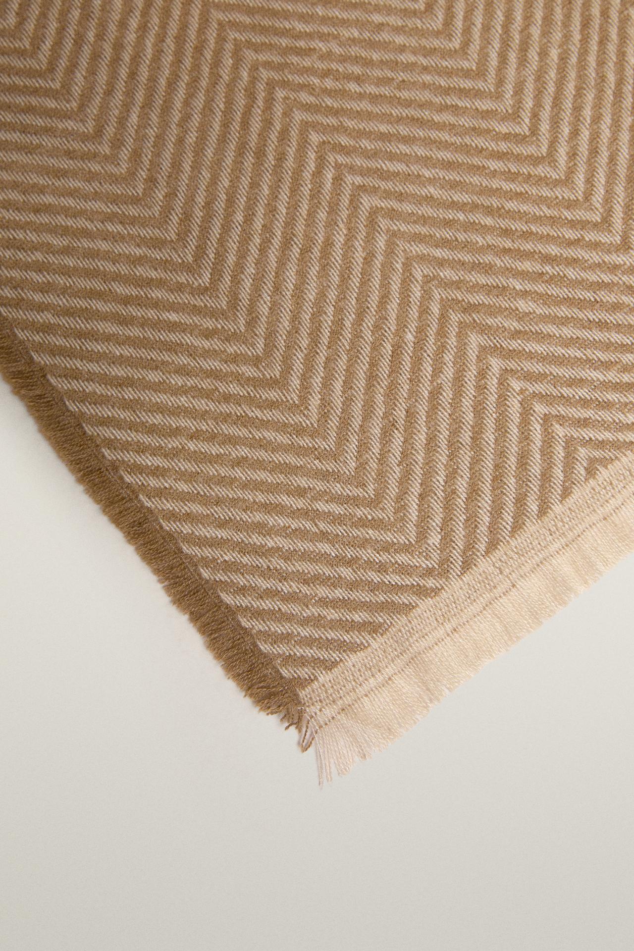 HERRINGBONE BLANKET — Sand
