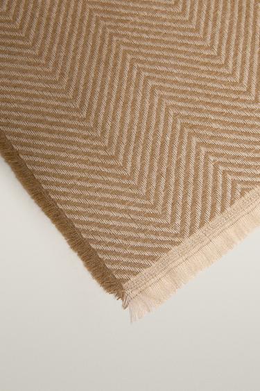HERRINGBONE BLANKET — Sand 2