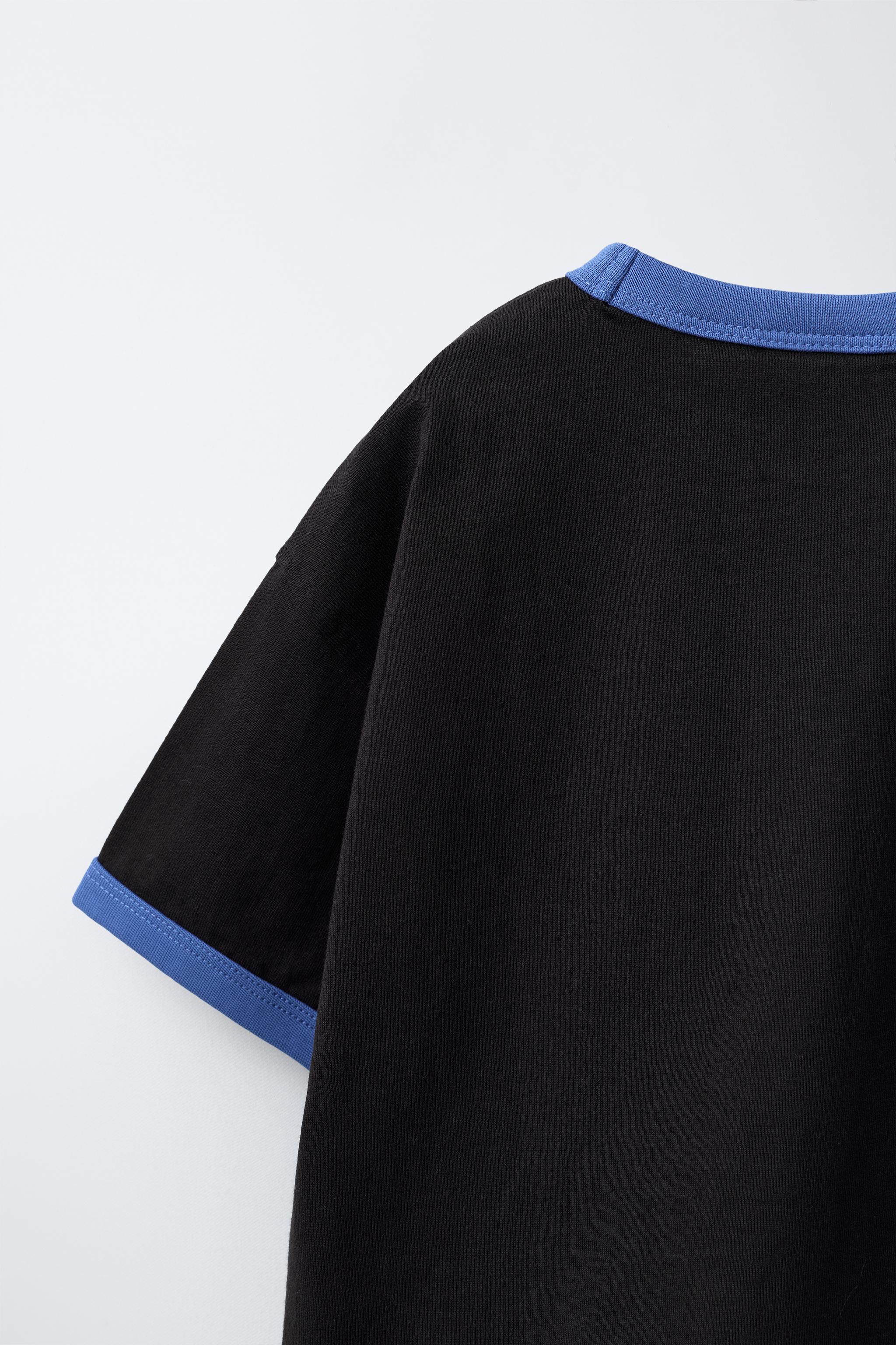 CONTRAST TRIM T-SHIRT