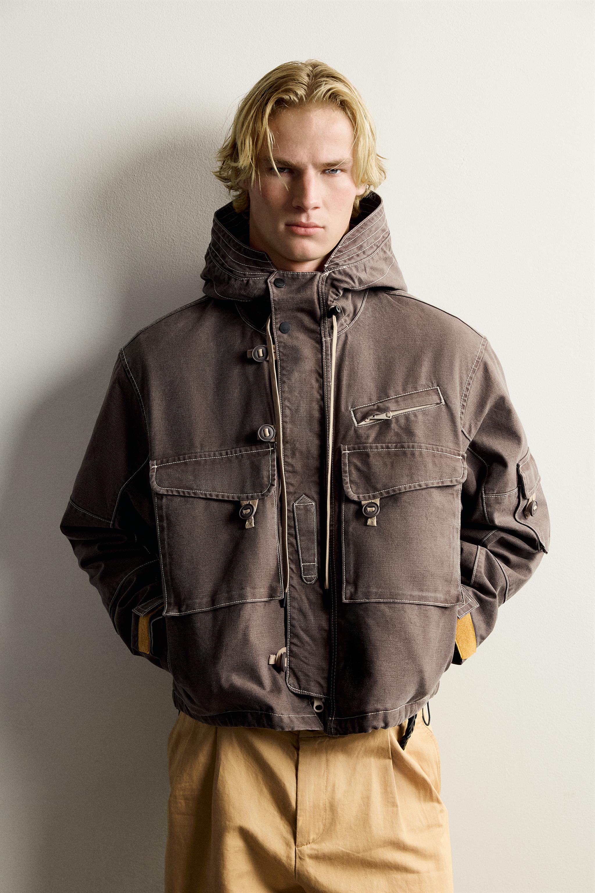 CROPPED UTILITY POCKET JACKET