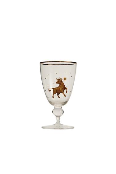 TAURUS ZODIAC GLASS | MARISA BERENSON - شفاف الخاص بـ Zara
