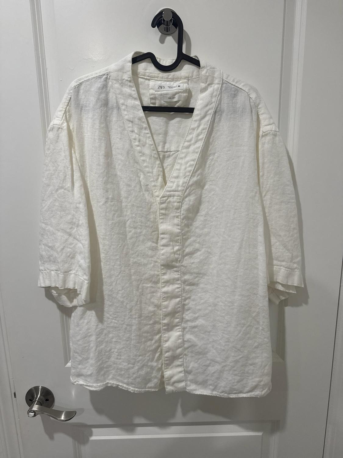 100% LINEN OVERSHIRT - Image 3