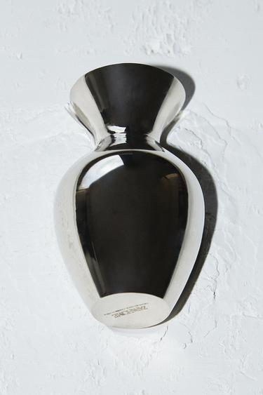 KLEINE MESSINGVASE - Silber von Zara