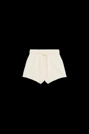 RUSTIC SHORTS WITH DRAWSTRING - Ecru by Zara