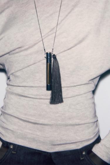 TOP ASYMÉTRIQUE SOFT - Beige chiné de Zara - Image 3