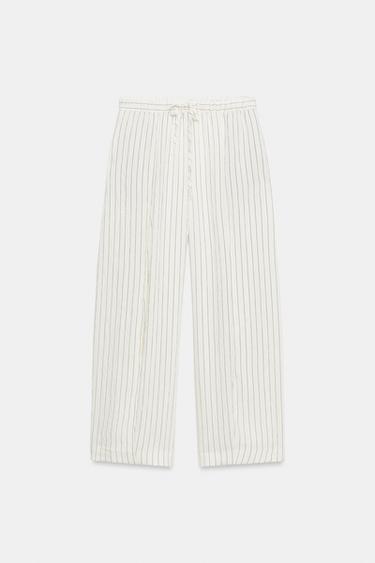 PANTALON BARREL ZW COLLECTION - rayures de Zara - Image 5