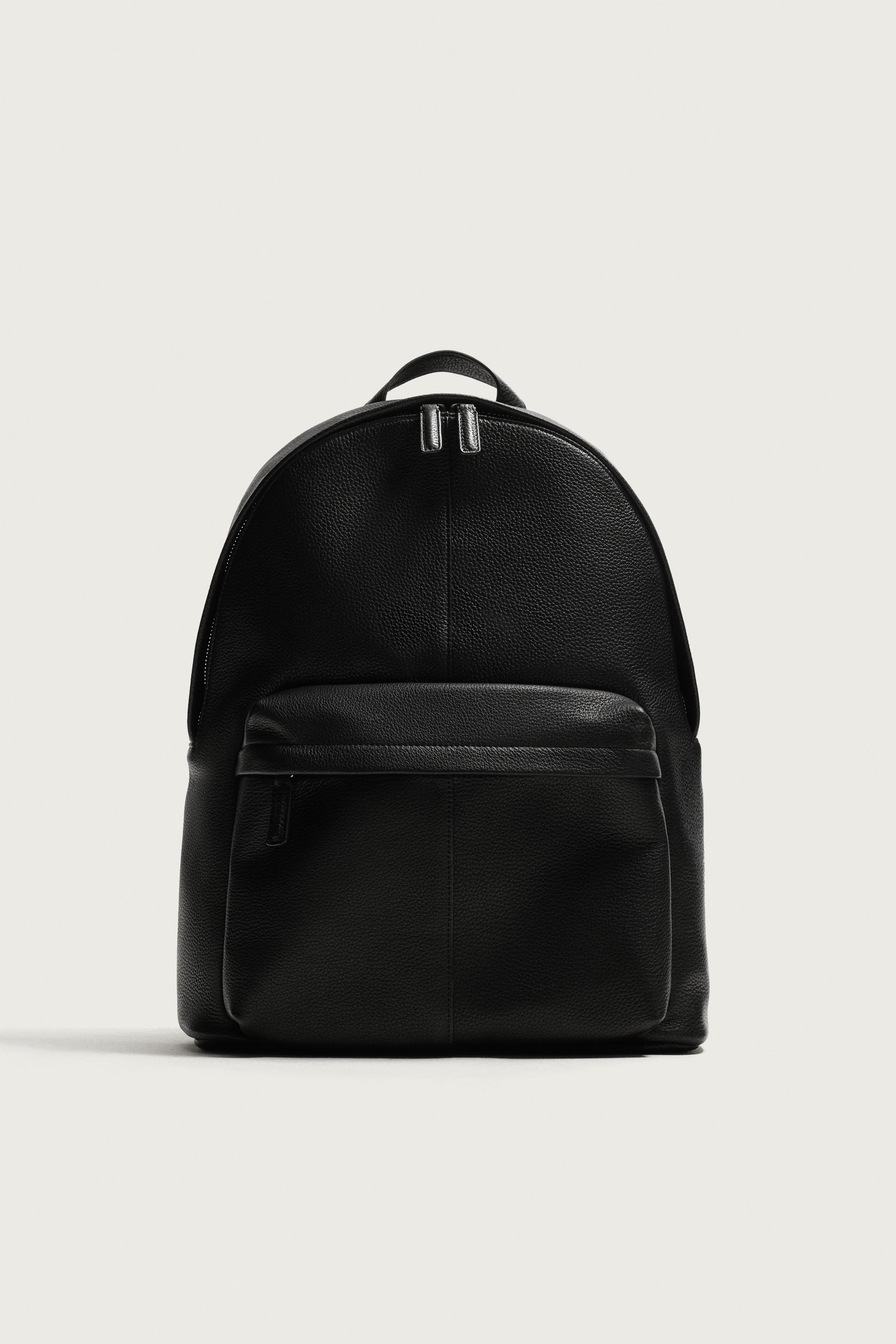 LEATHER BACKPACK - Black | ZARA United States