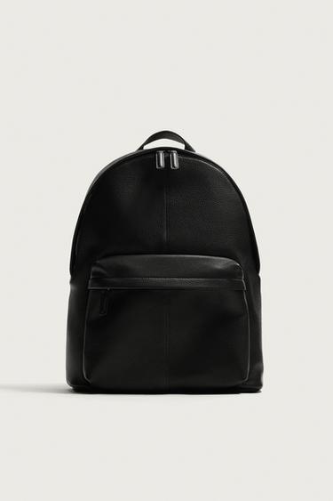 LEATHER BACKPACK — Black 1