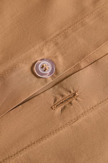 BETTBEZUG BAUMWOLLPERKAL (FADENDICHTE 300) - Mittleres Camel von Zara