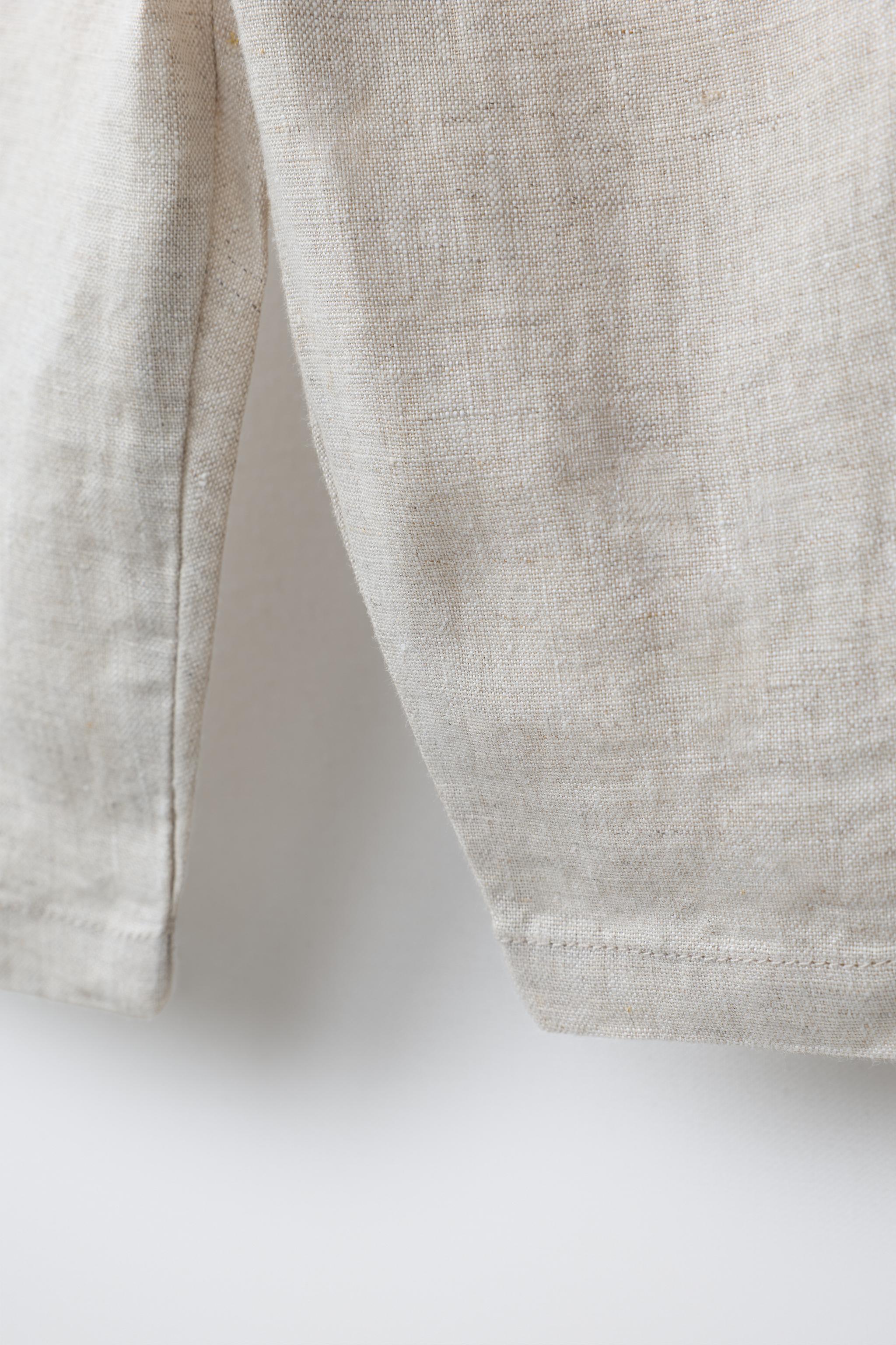 100% LINEN BAGGY PANTS
