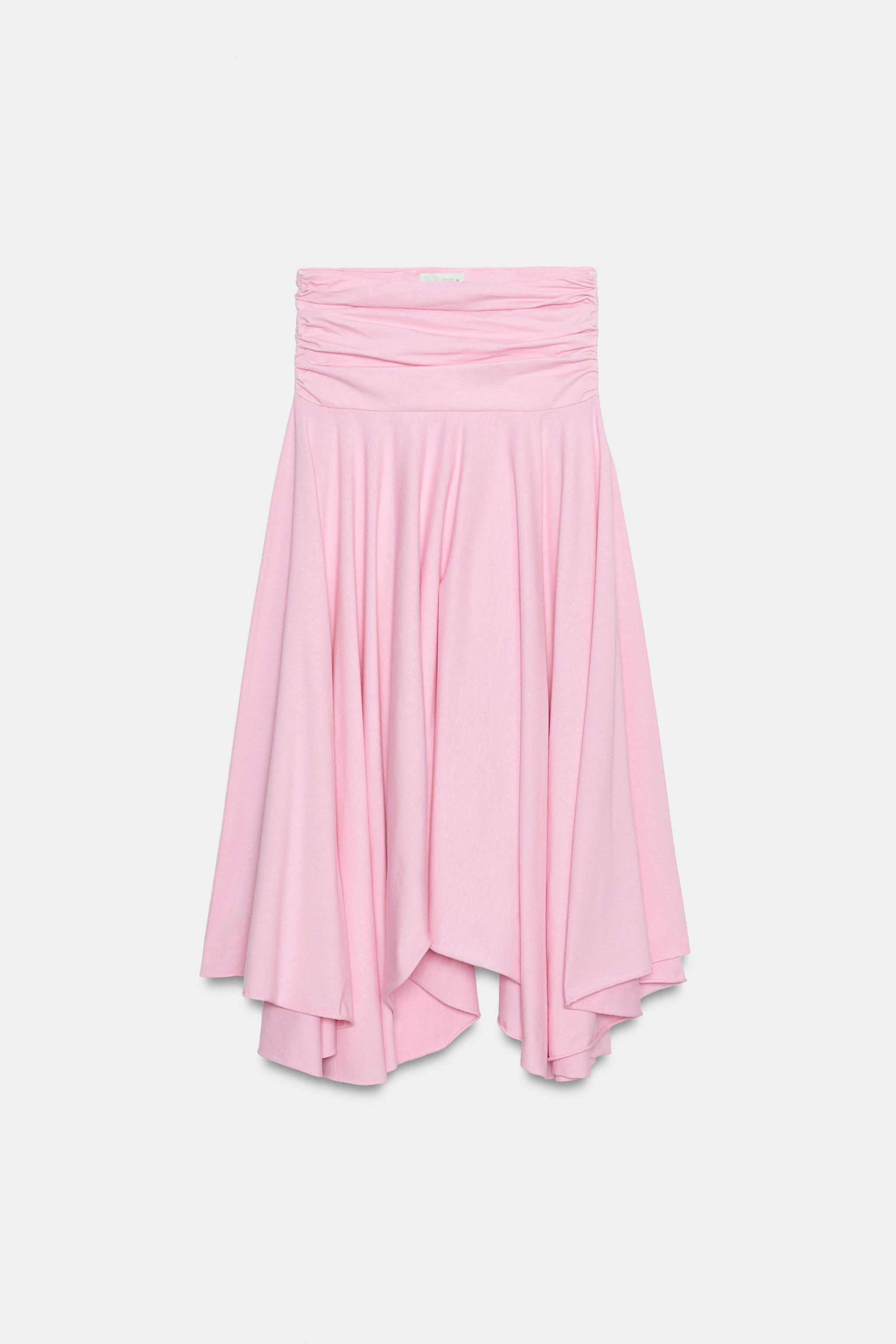 JUPE ASYMÉTRIQUE AVEC BANDE