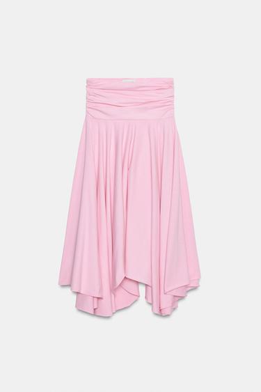 ASYMMETRIC SASH SKIRT - Pink by Zara - Image 7