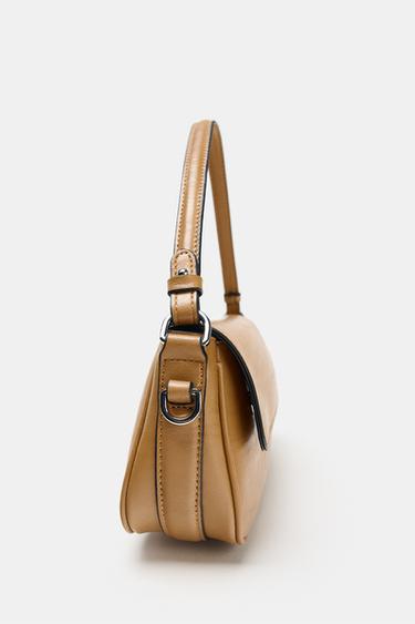 DOUBLE-HANDLE CROSSBODY BAG - Dark tan by Zara - Image 5