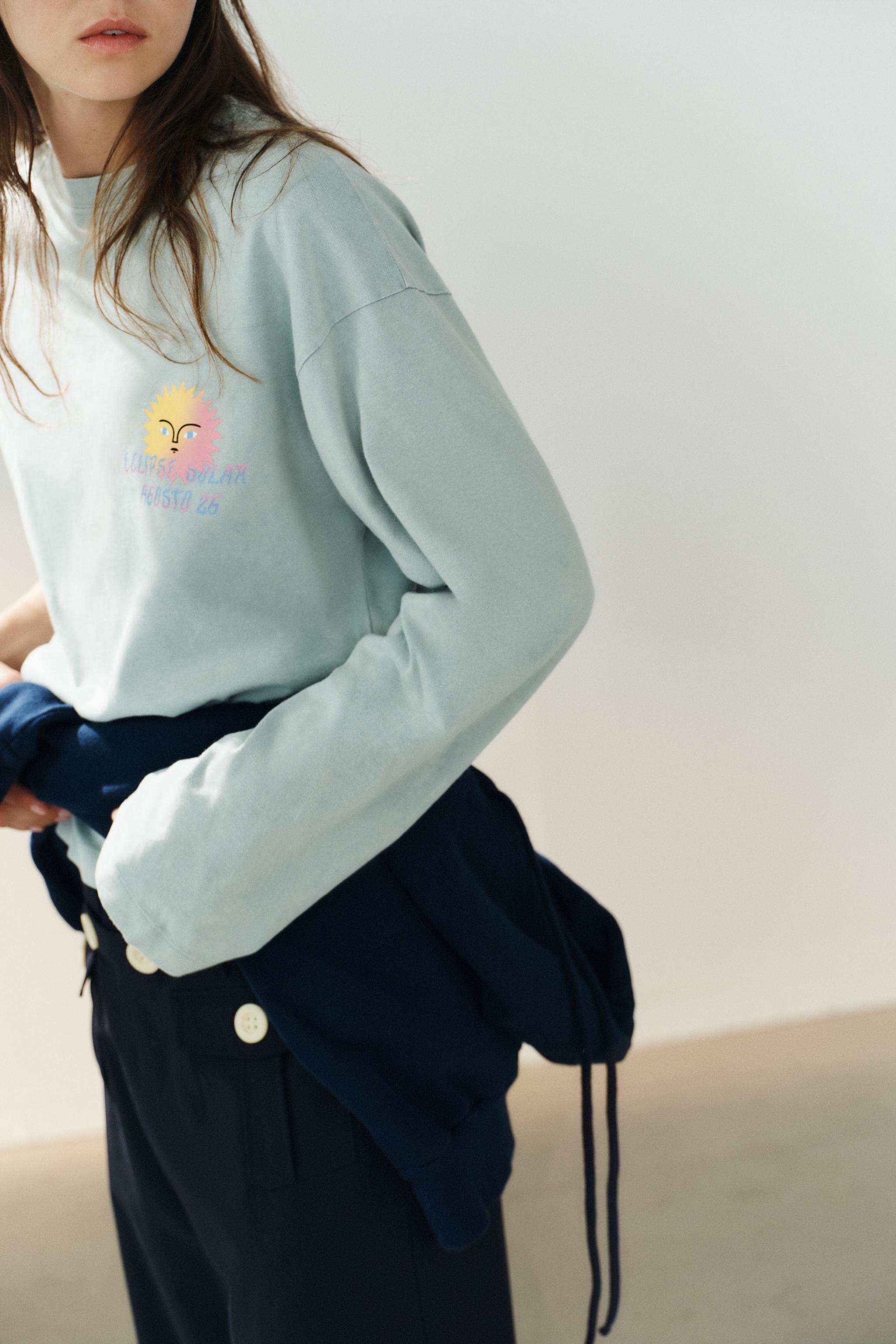 Zara AGUSTINA SHUAN SOLAR ECLIPSE T-SHIRT — фото 3