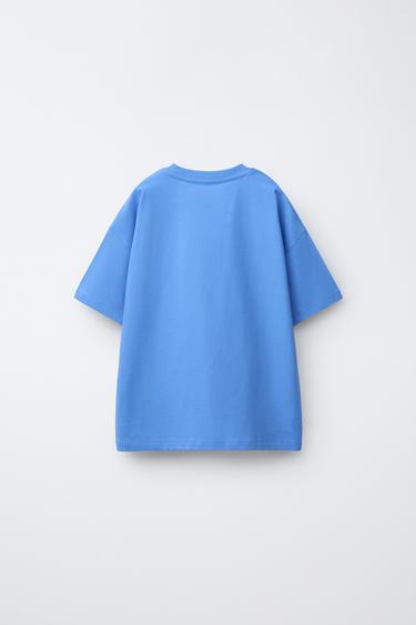 PRINTED T-SHIRT - Blue by Zara - Image 1