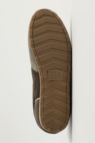 BASKET STYLE RÉTRO - Vert kaki de Zara - Image 6
