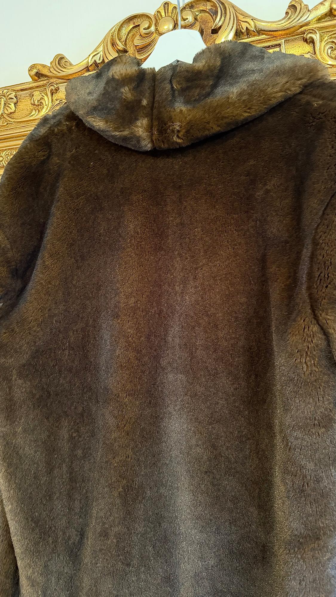 COAT WITH FAUX FUR - Image 4