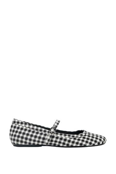 Zara PLAID MARY JANE - Multi-color - Image 0