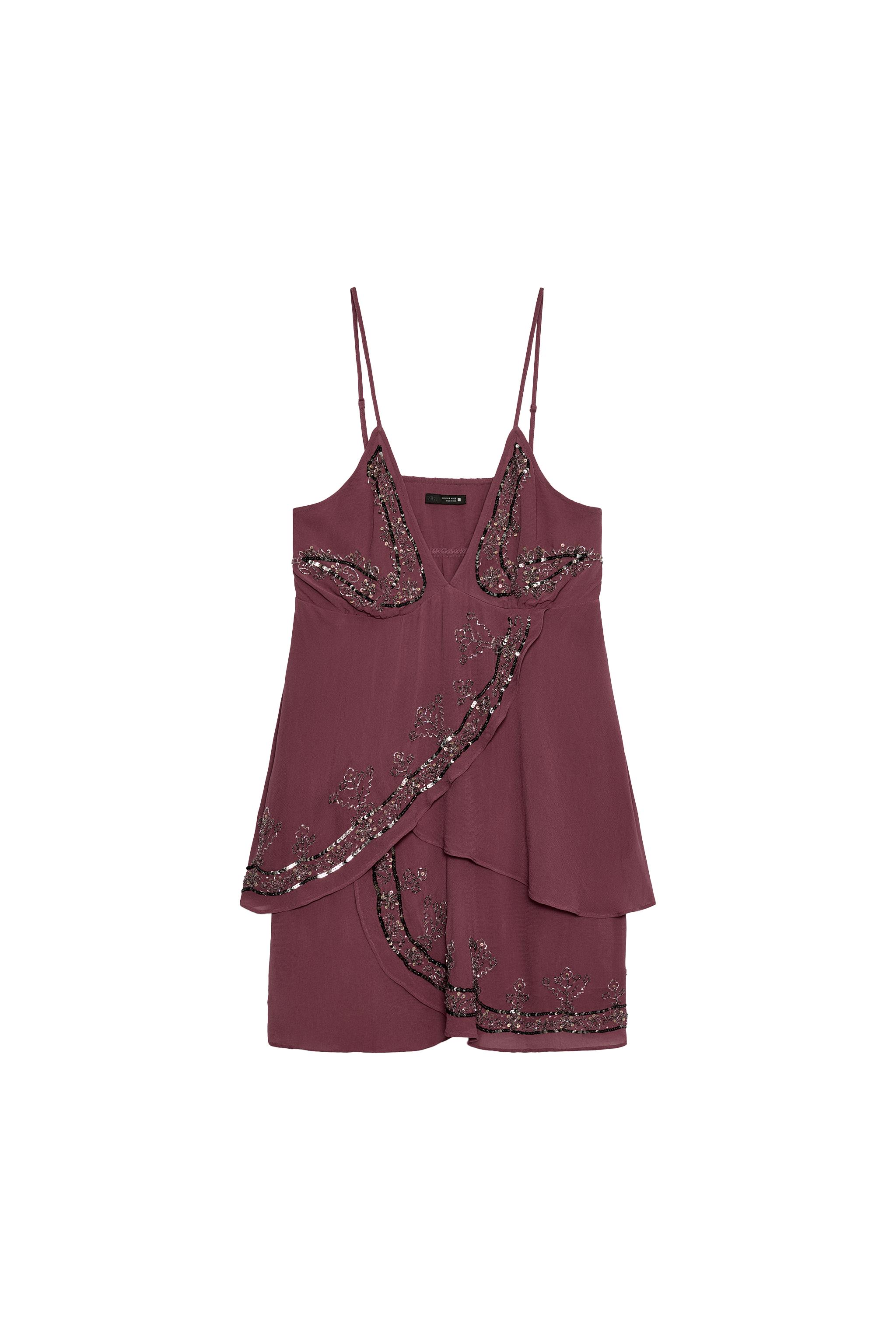 SHORT SEQUINNED DRESS