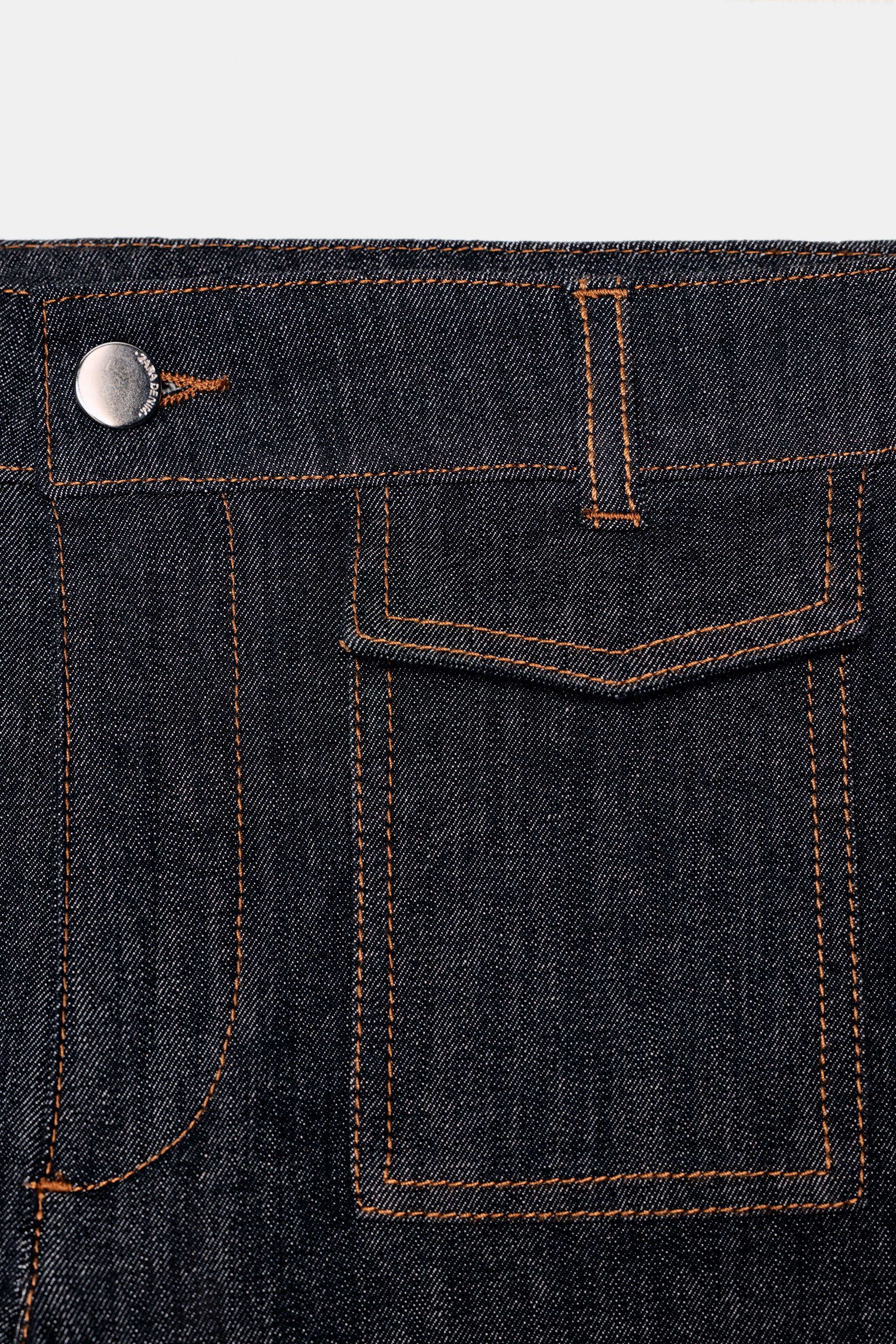 Z1975 MID-RISE CULOTTE JEANS WITH FLAP POCKETS