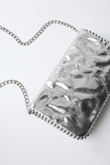 METALLIC STAR BAG - Silver by Zara - Image 2