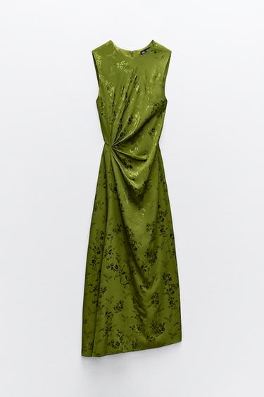 MIDI ATY JACQUARD S NABRNM - Zelen od Zara - Obrzek 0