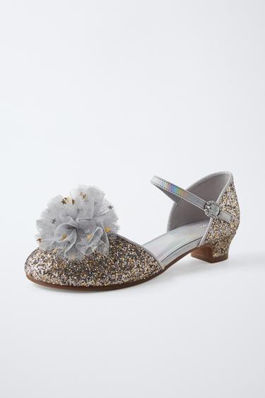 POMPOM HEELED SHOES - Silver by Zara - Image 3